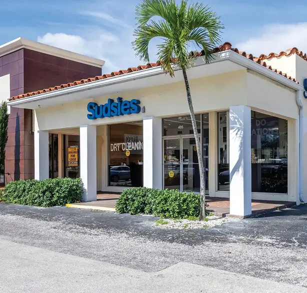 Sudsies dry cleaning store exterior