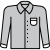 Shirt clothing icon representing fashion rental services by Closet Drop